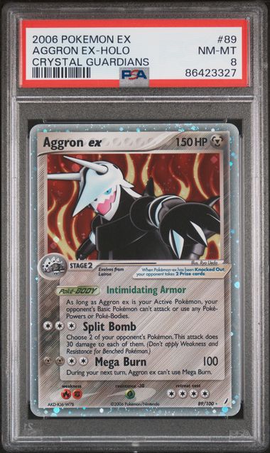 Aggron EX #89 PSA 8 Crystal Guardians、mySite、waistdrama