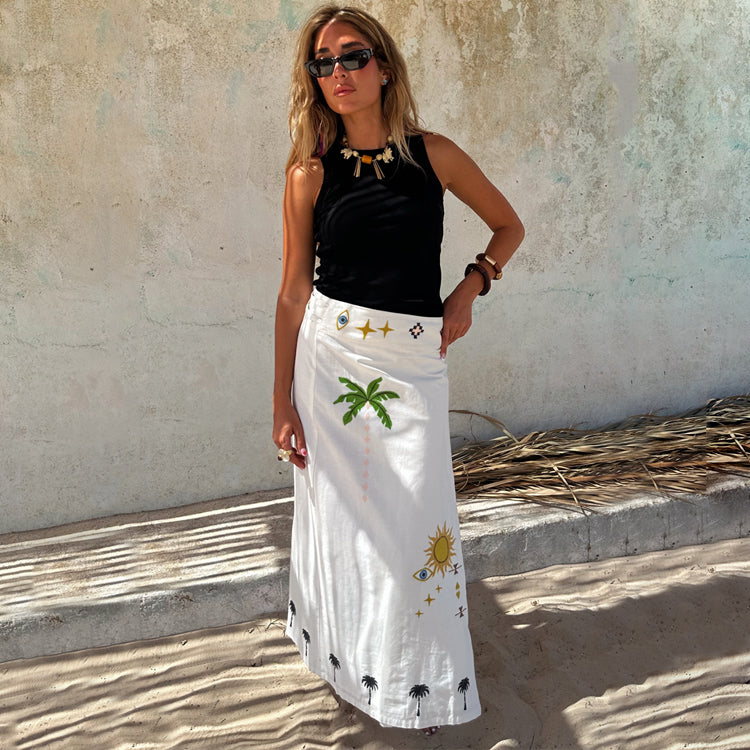 Cream Sunshine Jaspre Skirt、mySite、solidvoid