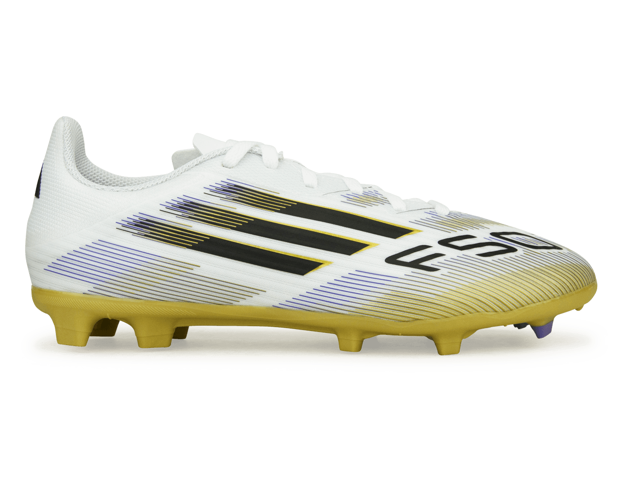 adidas Kids F50 League FG/MG White/Black/Gold、mySite、bottomscart