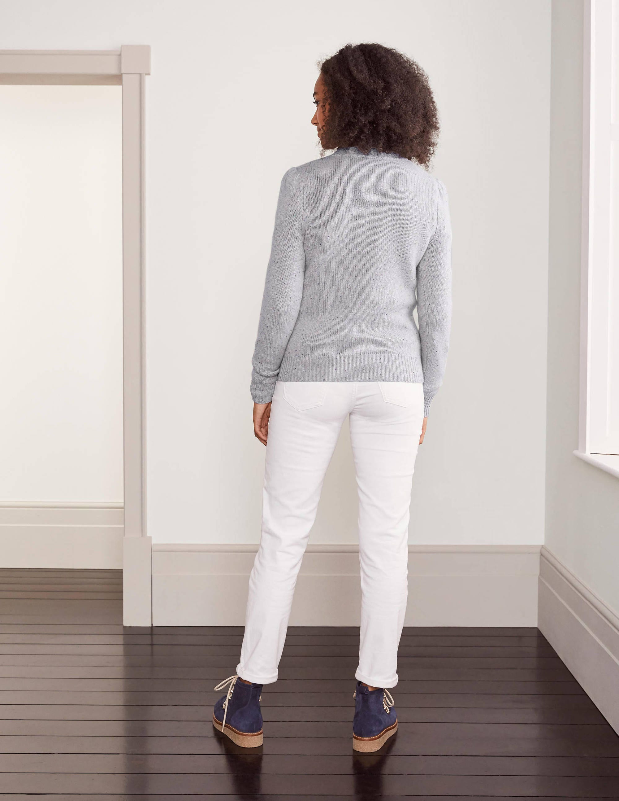  Beaufort Cashmere Cardigan-Winter Slate Nep、mySite、ashleygrahame