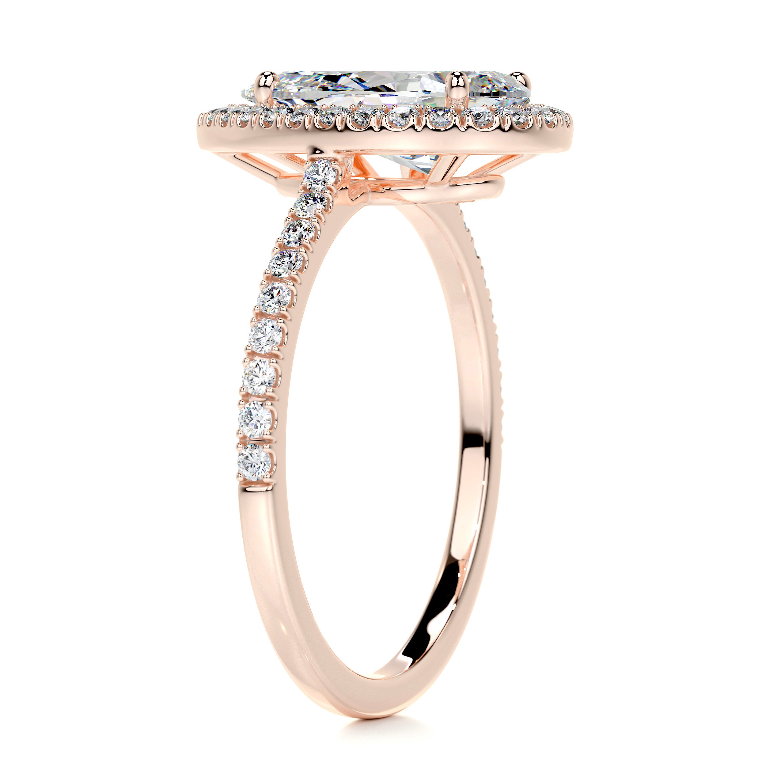 Sophia Moissanite & Diamond Ring -14K Rose Gold、mySite、hinf8tx79