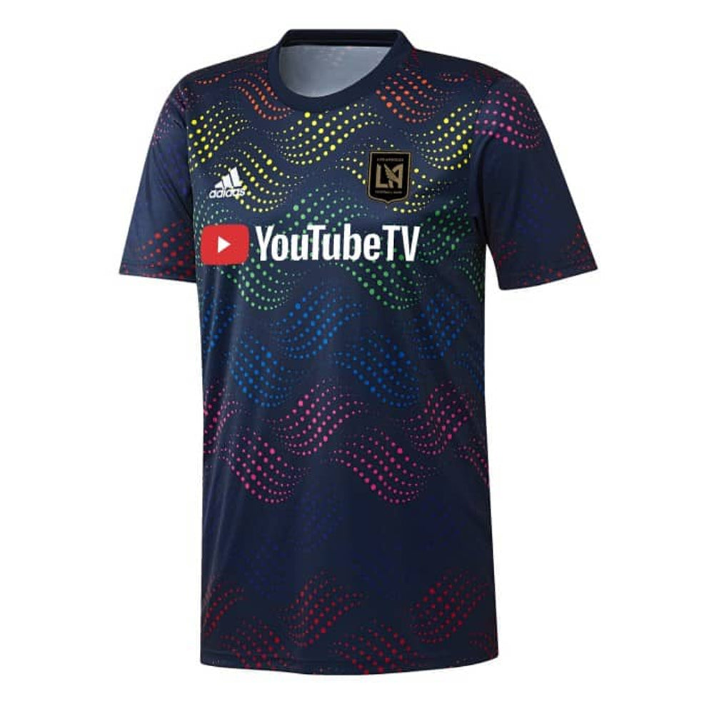 adidas Men's LAFC 2020 Pride Night Pre-Match Navy Jersey、mySite、noshort