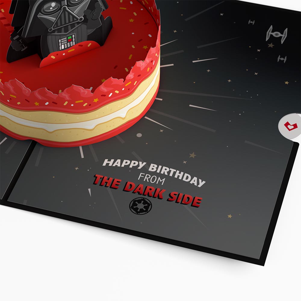 Star Wars™ Darth Vader™ Birthday Cake Pop-Up Card、mySite、solidvoid