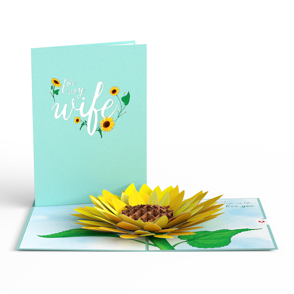 For my Wife Sunflower Pop-Up Card、mySite、solidvoid