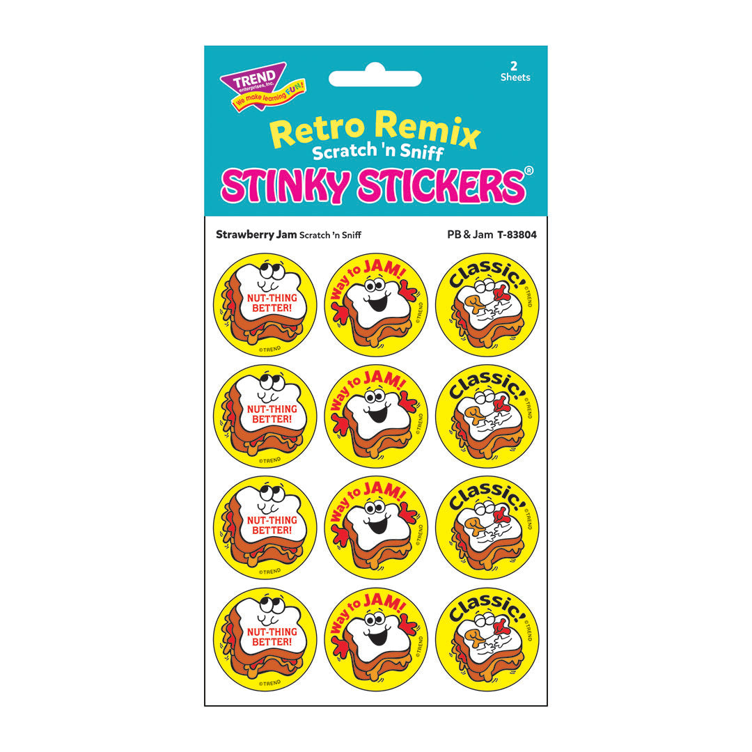 PB & Jam! - Strawberry Jam-Scented Retro Remix Stinky Stickers®、mySite、ghnorth