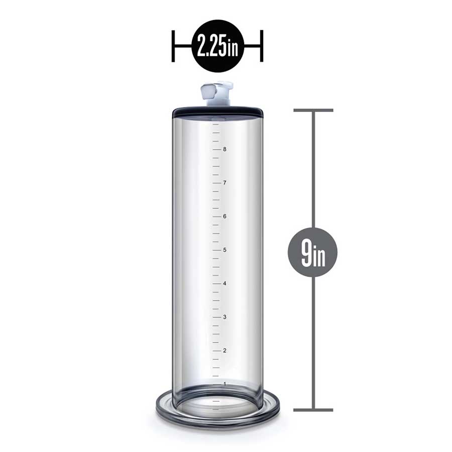 Penis Pump Cylinder 2.25 Inch X 9 Inch Clear、mySite、bottomscart