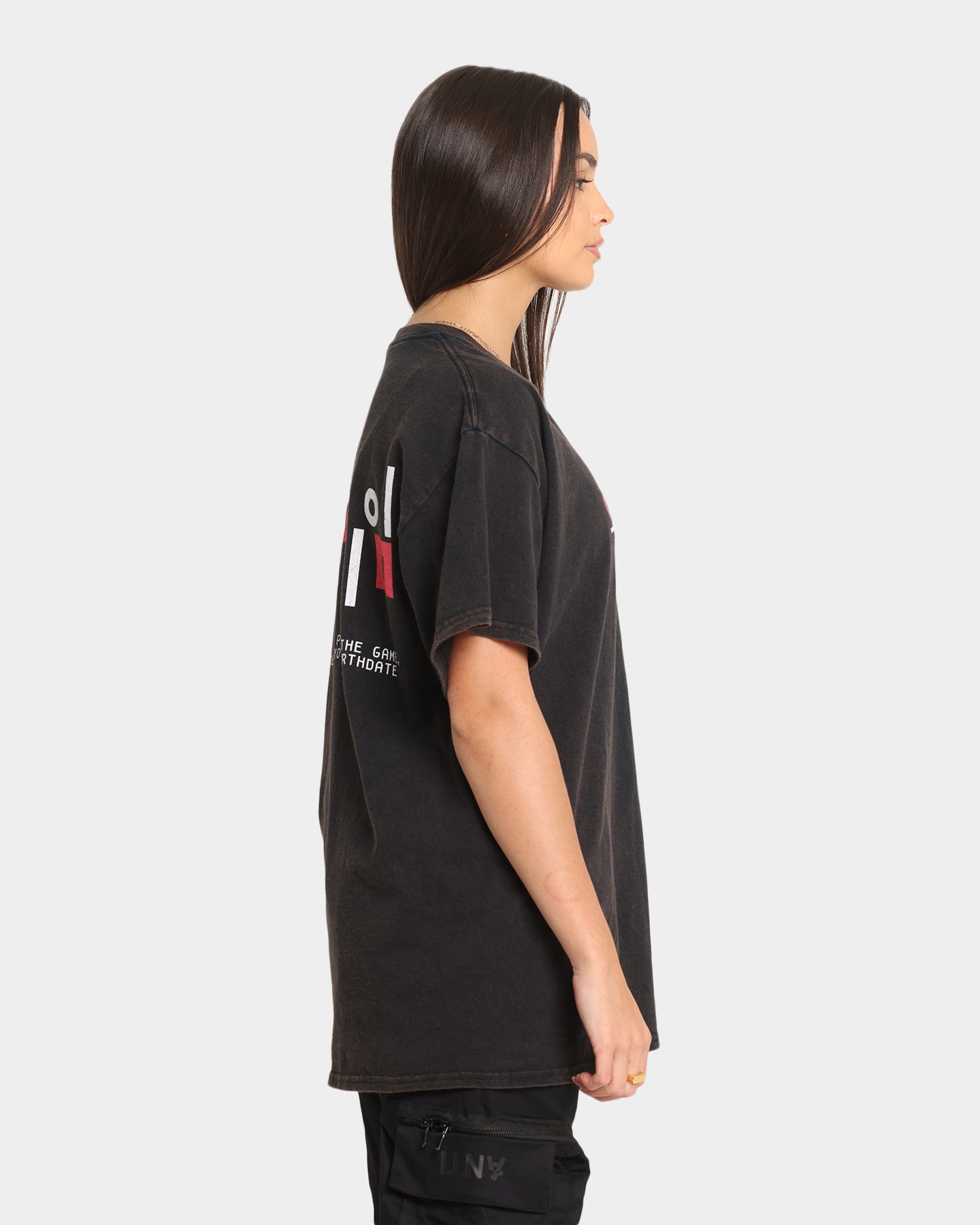 Goat Crew X Squid Game Logo Vintage T-Shirt Black Wash、mySite、zt4zffjzw