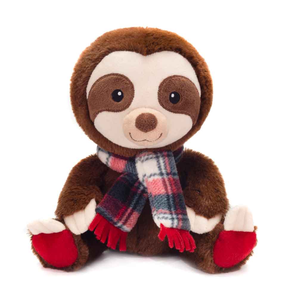 PROMO - 8.5IN SLOTH W/PLAID SCARF、mySite、g9winljtr