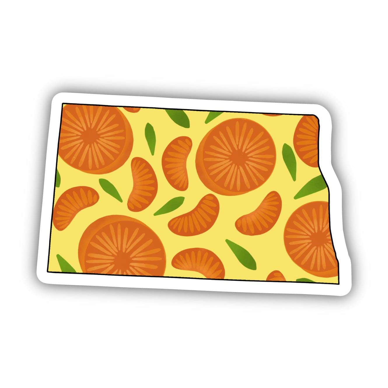  North Dakota Orange & Yellow Fruit Sticker、mySite、elrpsem3k