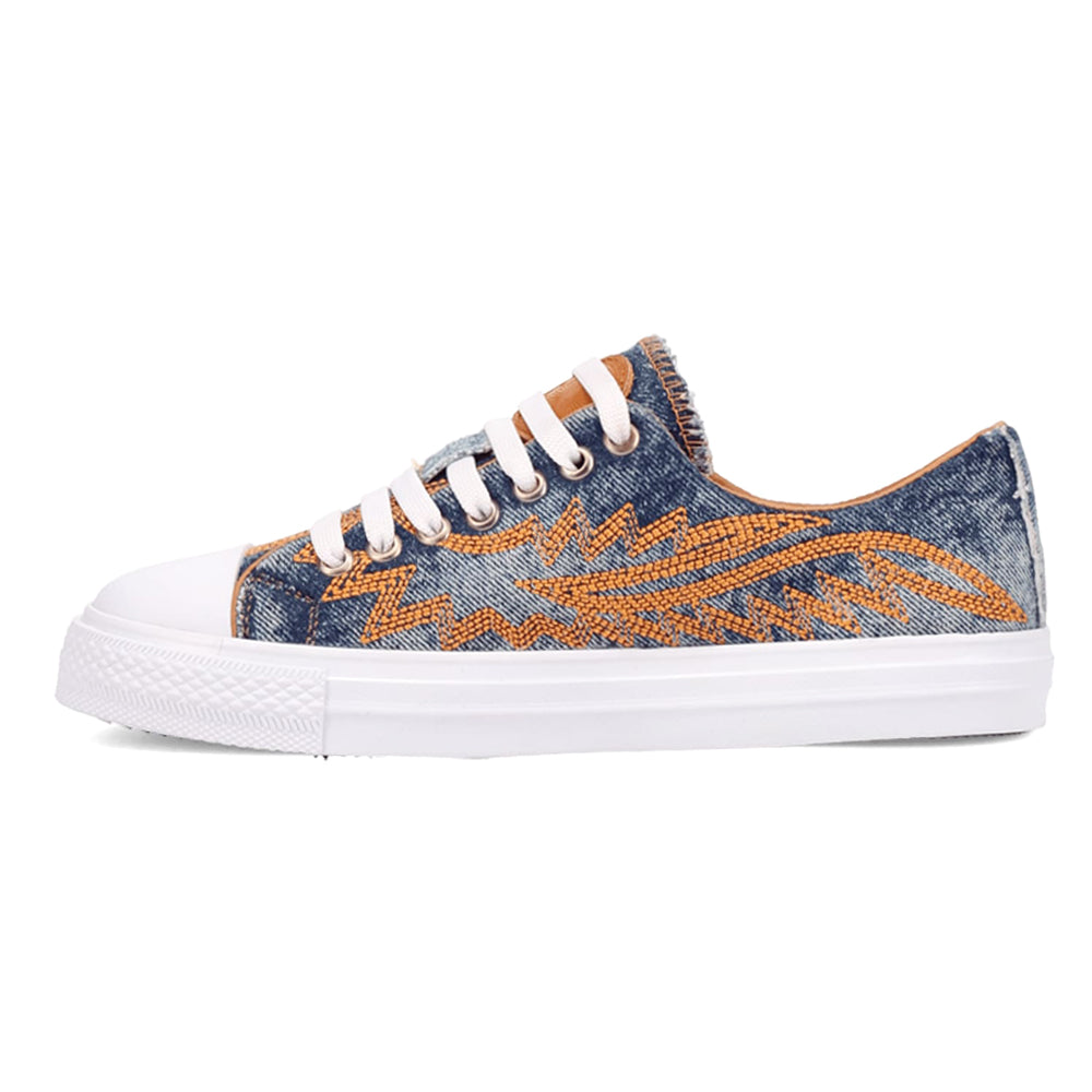 Campus Embroidered Lace Up Sneakers、mySite、gtrtttuynbv