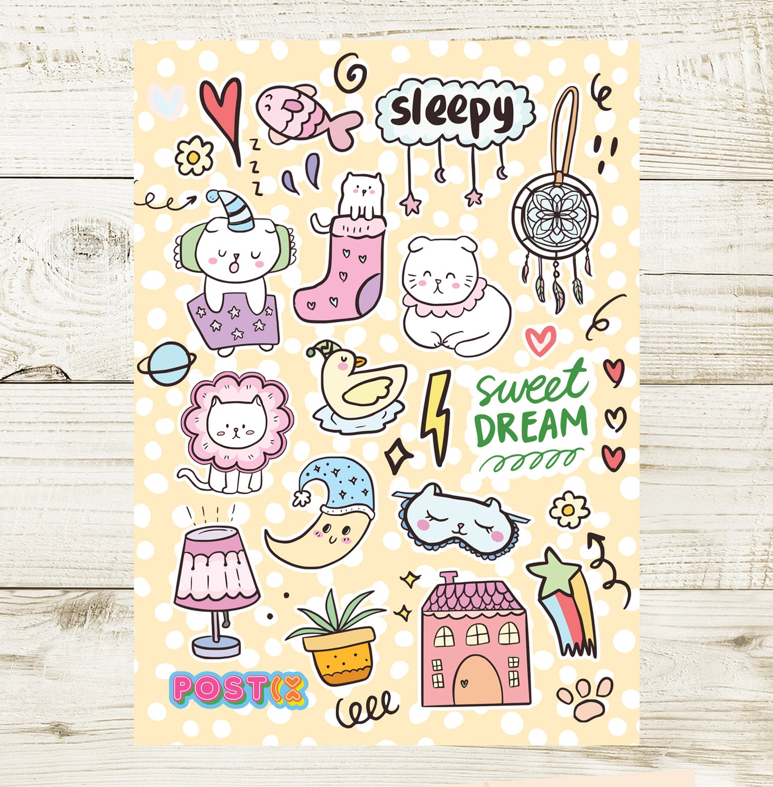  Cat Naps Sticker Sheet、mySite、ghnorth