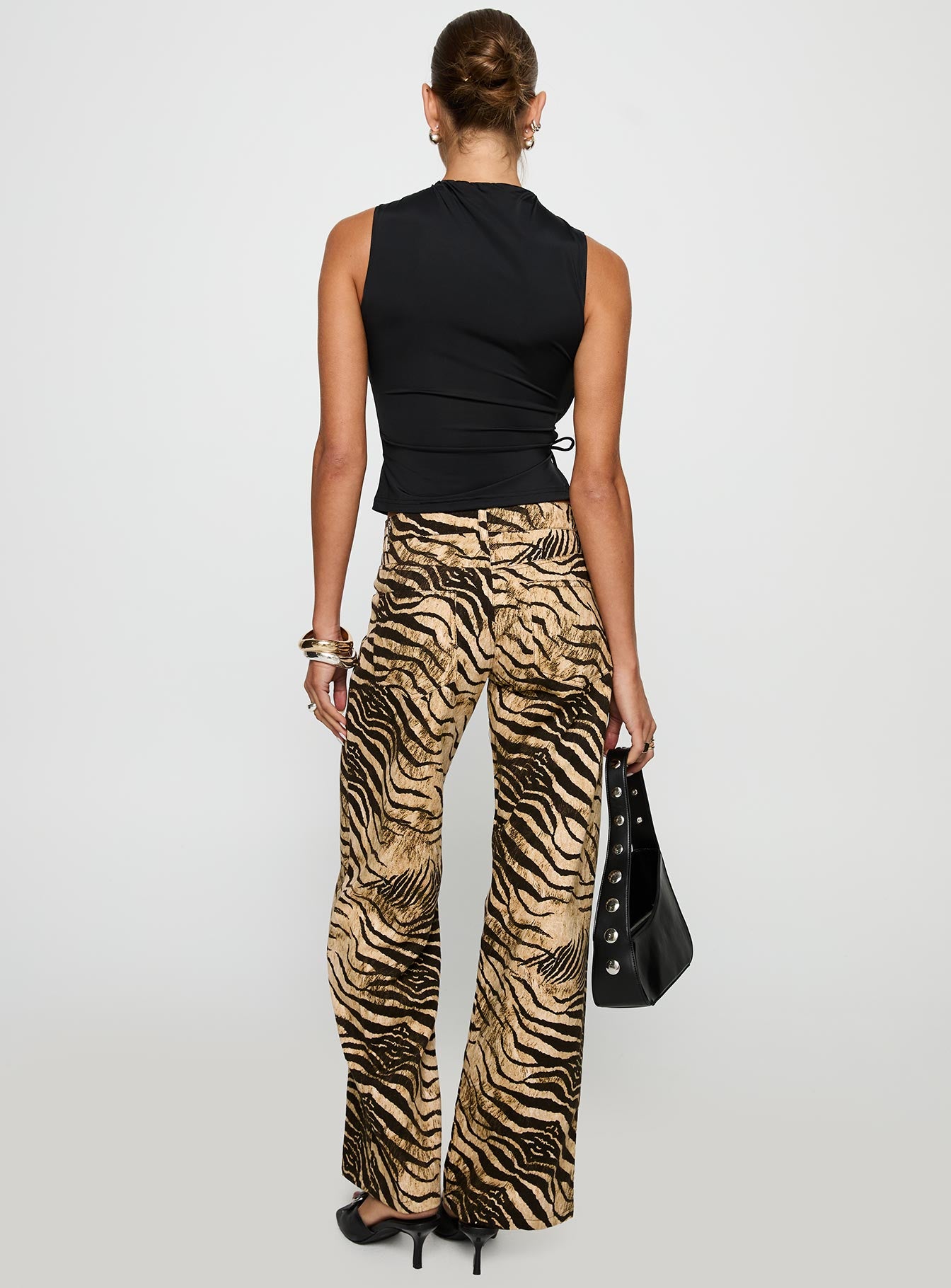 Low Rise Roomy Pants Multi、mySite、solidvoid