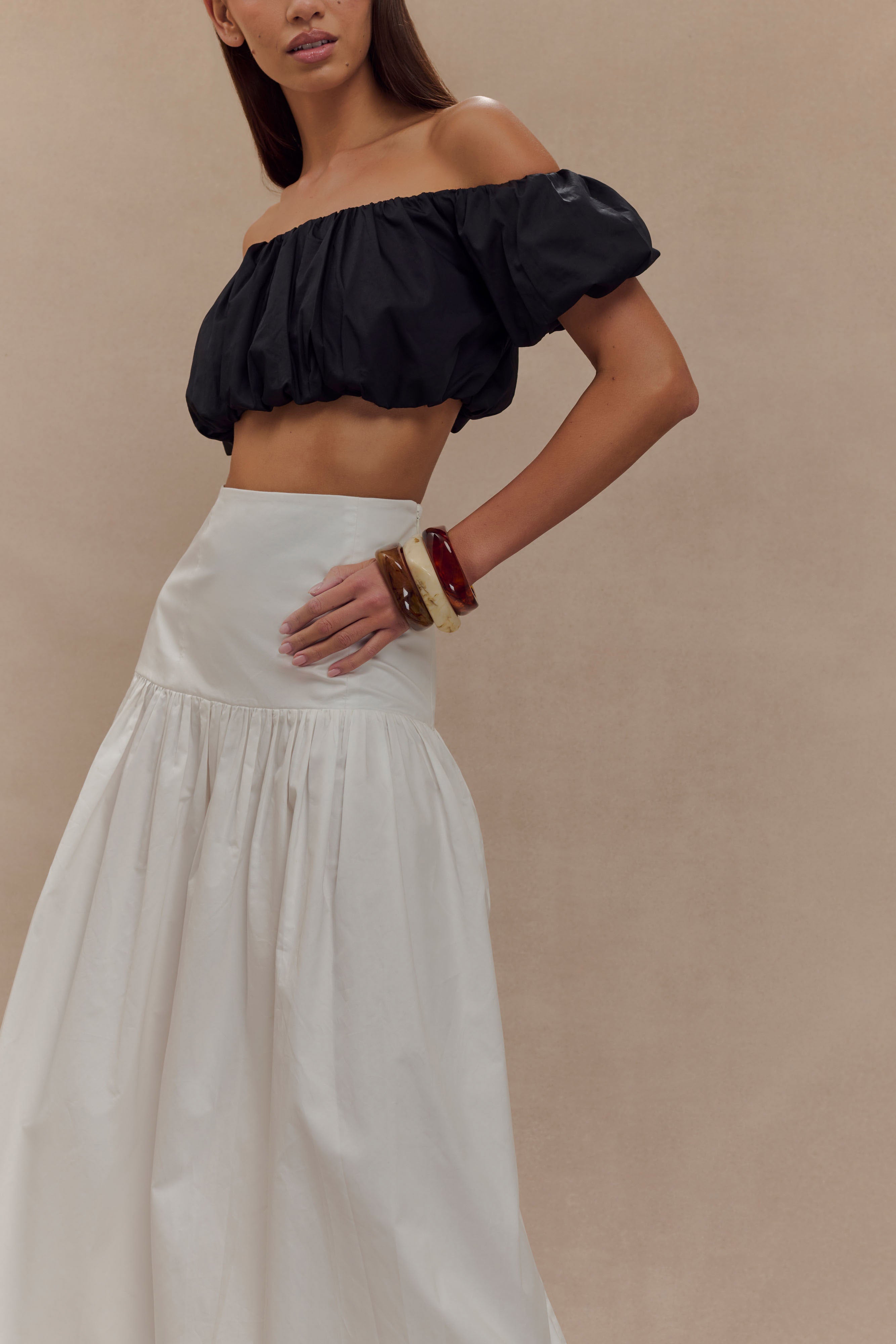 Autumn Maxi Skirt - White、mySite、solidvoid
