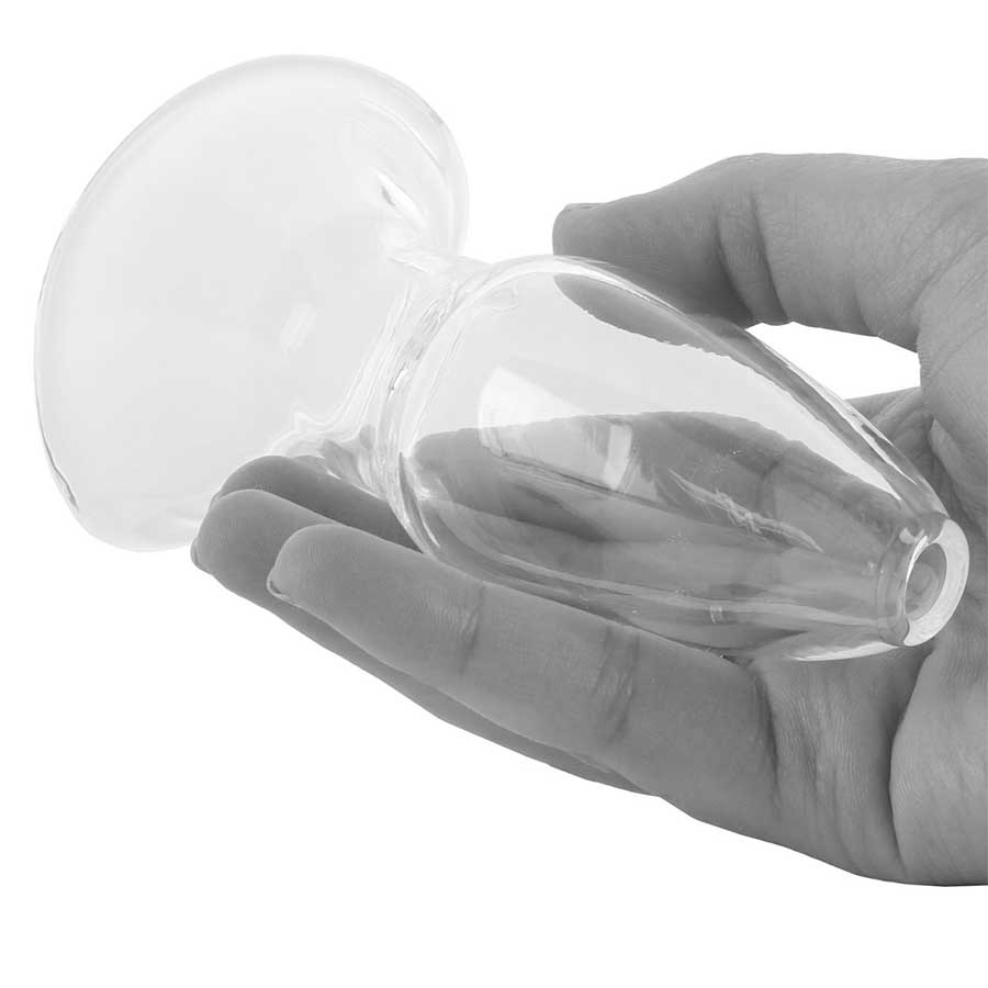 Anal Fantasy Elite Large Anal Gaper Clear Glass Open Tunnel Butt Plug by Pipedream、mySite、bottomscart