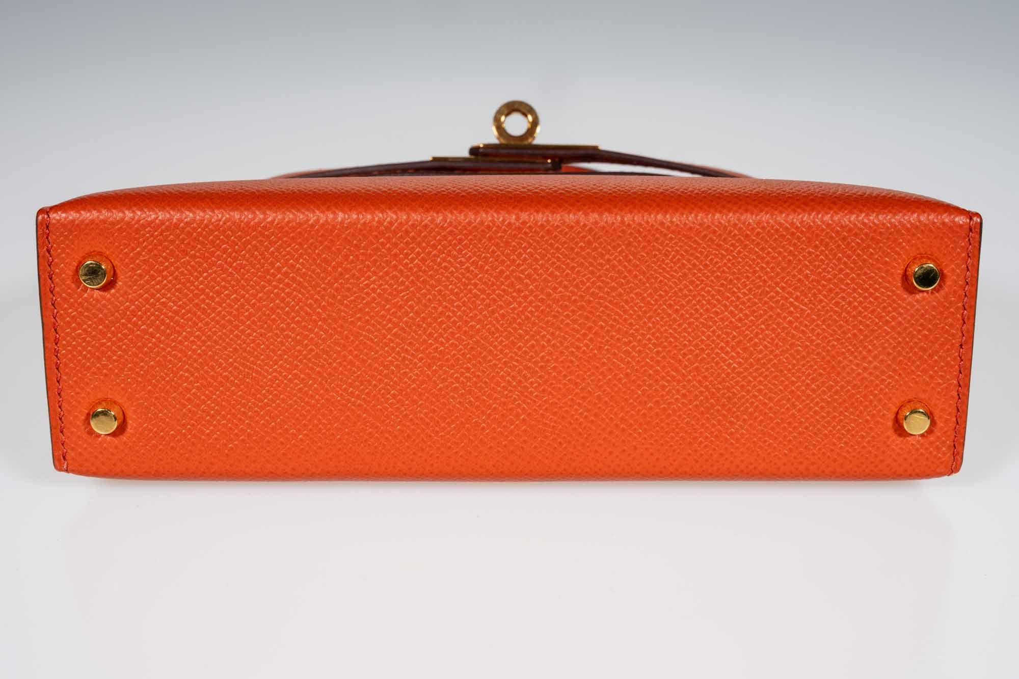 Hermès Kelly 20 Mini II Sellier Terre Battue Epsom Gold Hardware、mySite、garminoutage.com