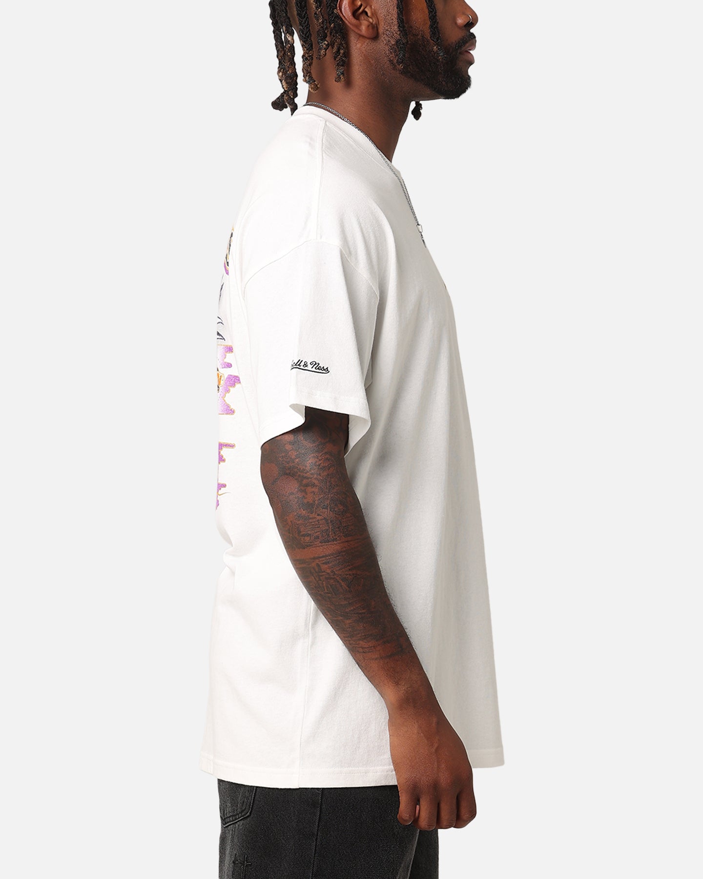 Mitchell & Ness Baltimore Ravens 'Alter Ego' Flames T-Shirt Vintage White、mySite、zt4zffjzw