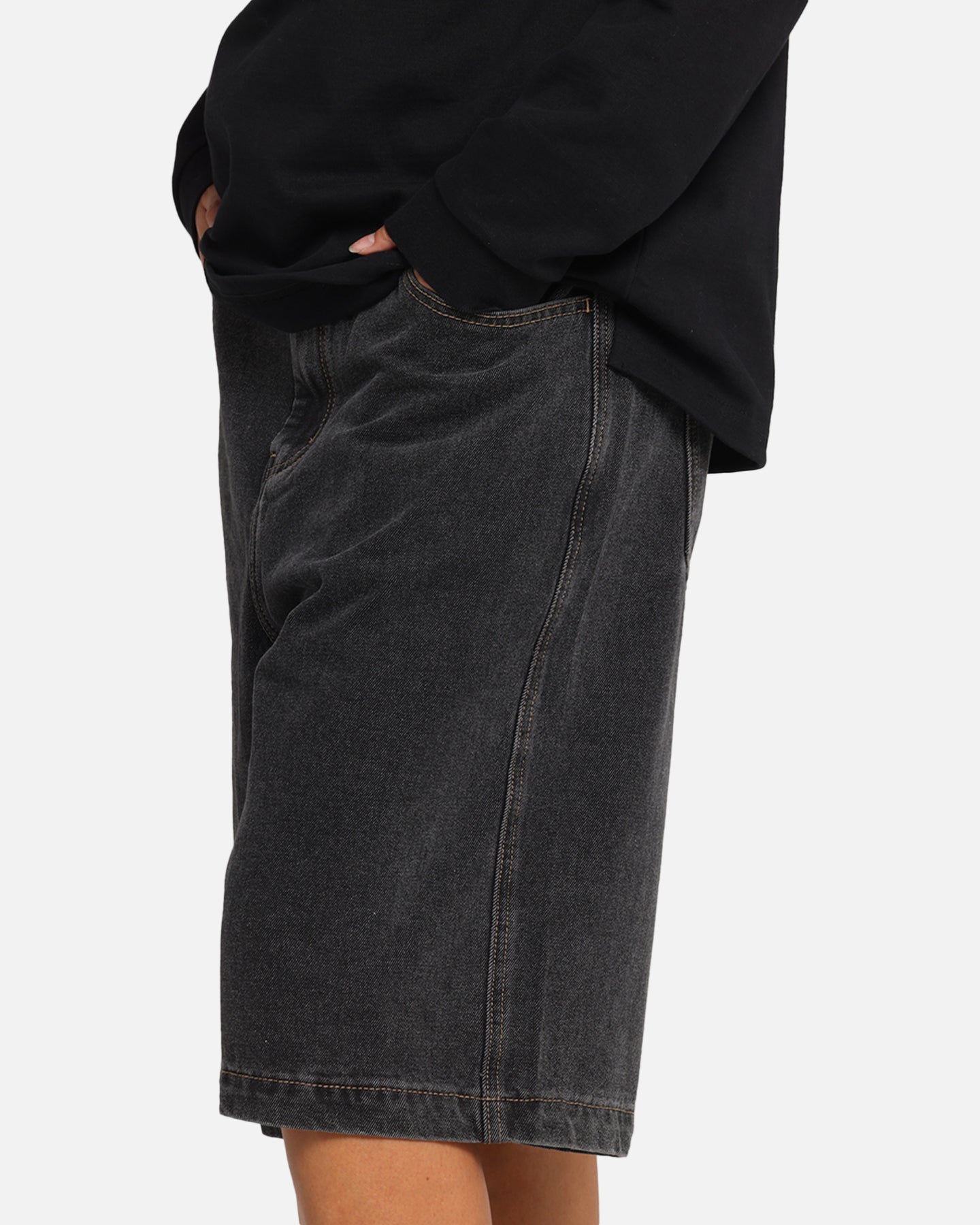 X-Large Bull Denim 91 Shorts Washed Black、mySite、zt4zffjzw