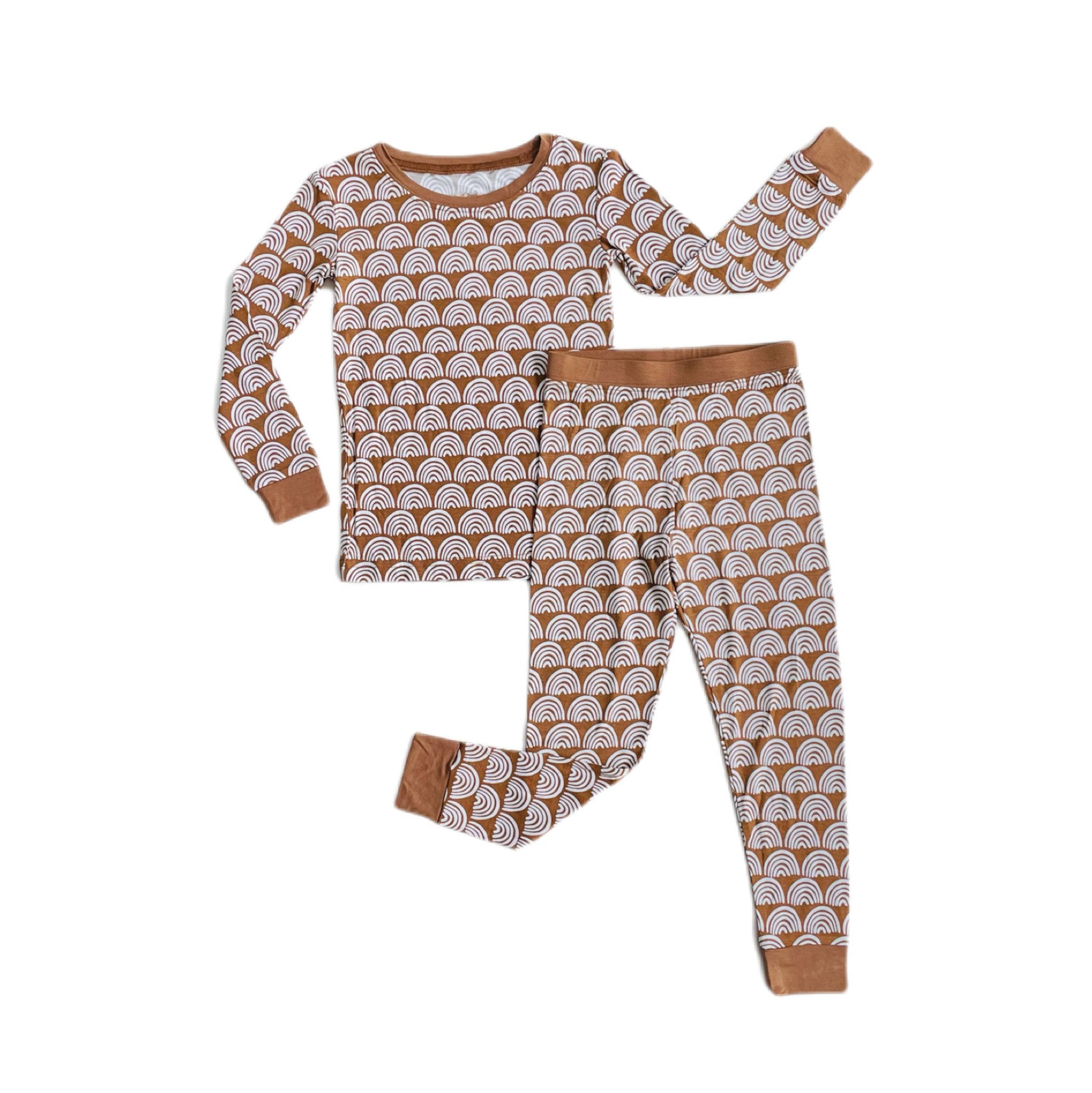 Rust Rainbows Two-Piece Pajama Set、mySite、g9winljtr