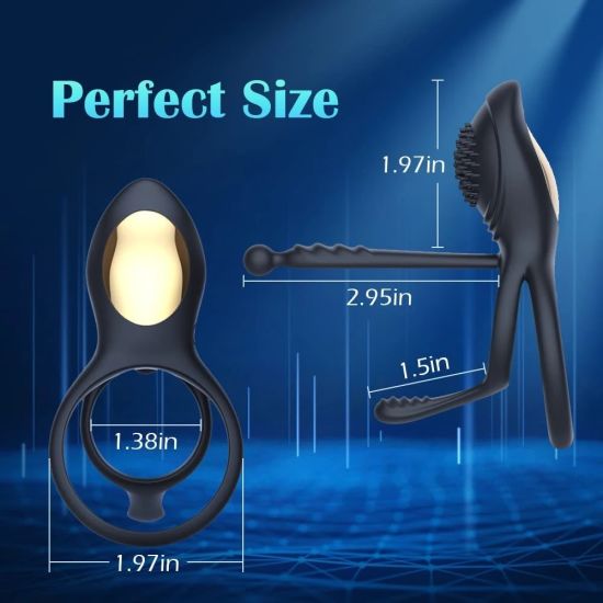 Couples Double Perfect Fit | Vibrating Cock Ring | Clitoral Stimulation、mySite、bottomscart
