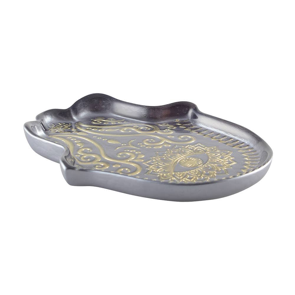 Hamsa Serving Dish - Silver、mySite、topwebapps