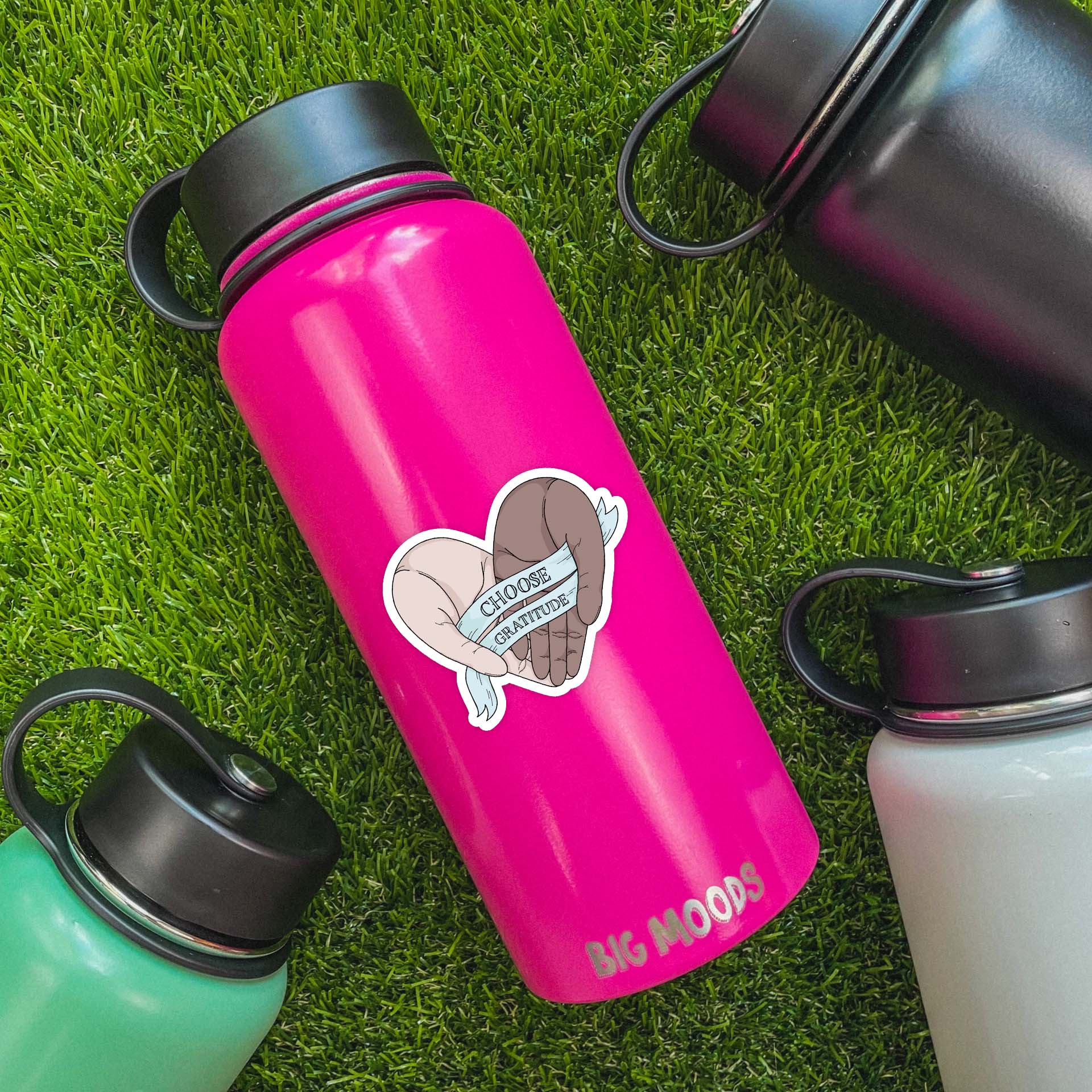  Choose Gratitude Positivity Sticker、mySite、elrpsem3k