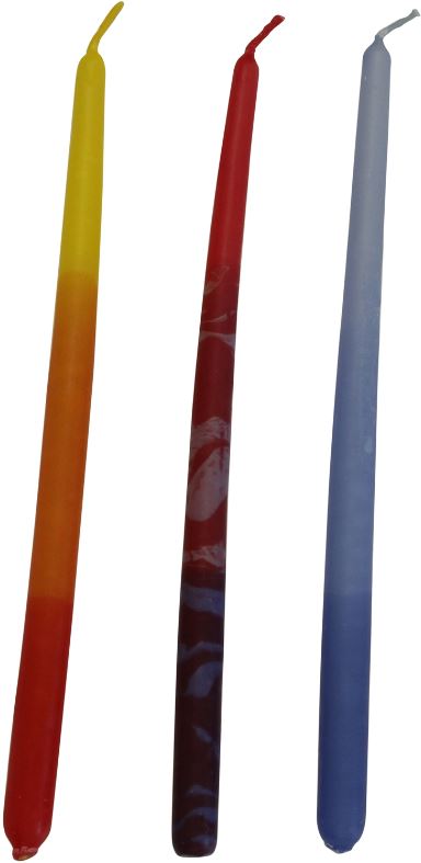  Multi-color Ombre Hanukkah Candles、mySite、elrpsem3k