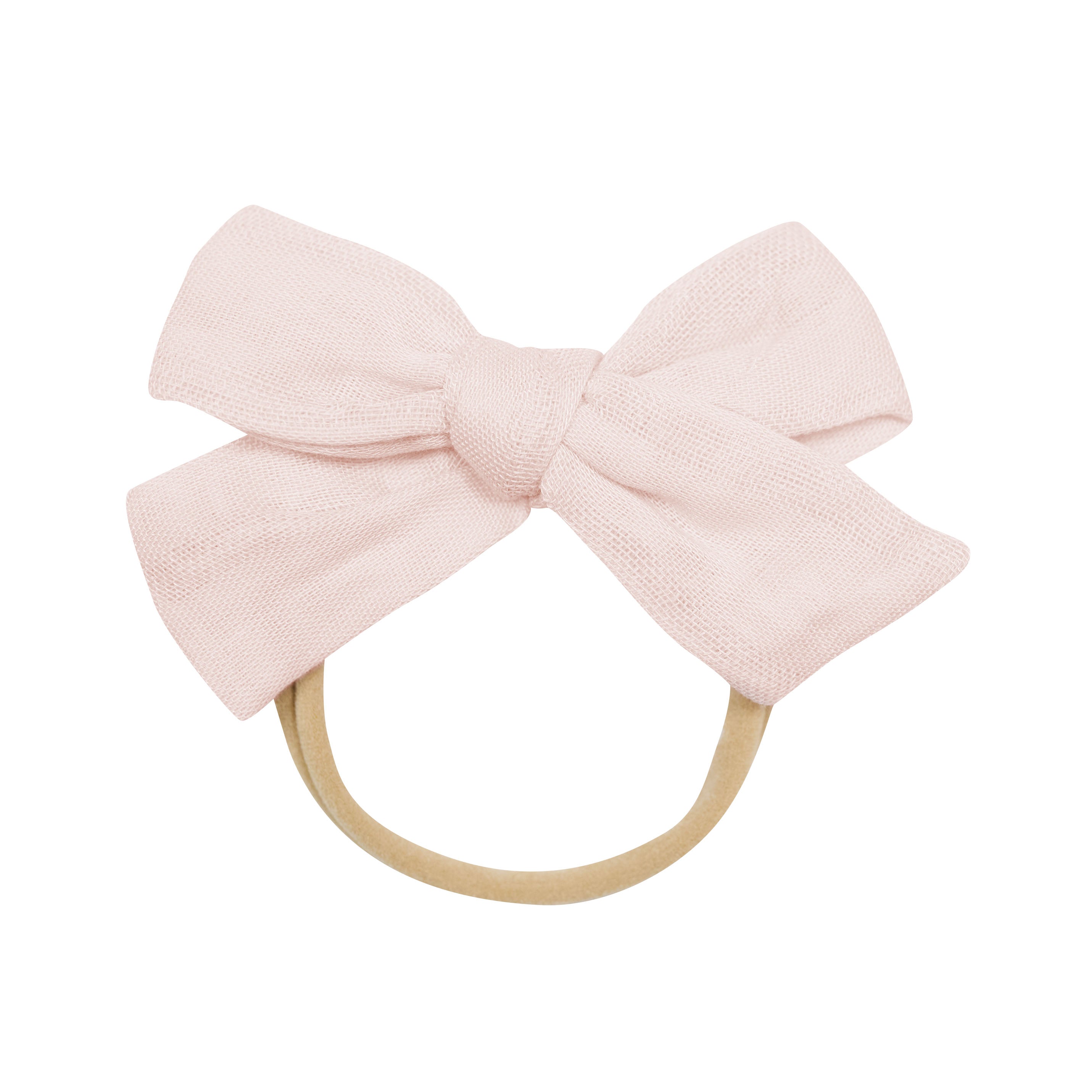  Bamboo Muslin Medium Bow in Blush、mySite、layawaytickets