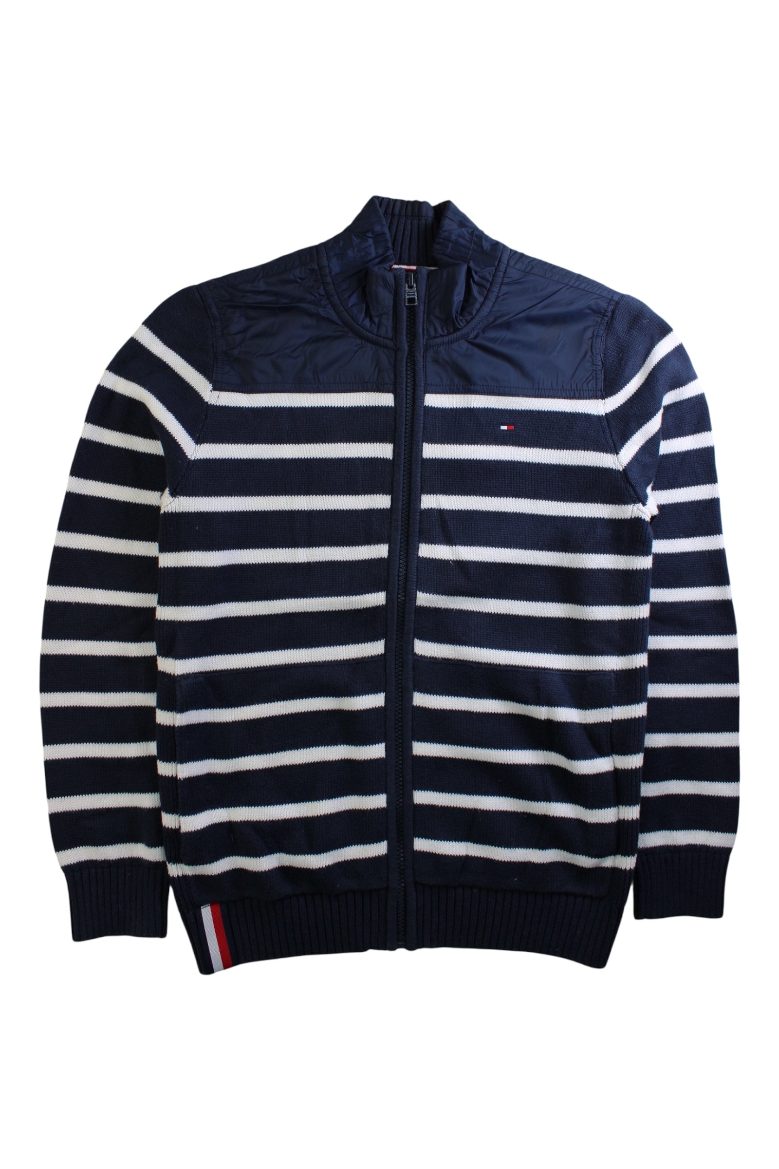 Tommy Hilfiger Zippered Stripe Sweatshirt 12Y、mySite、g9winljtr
