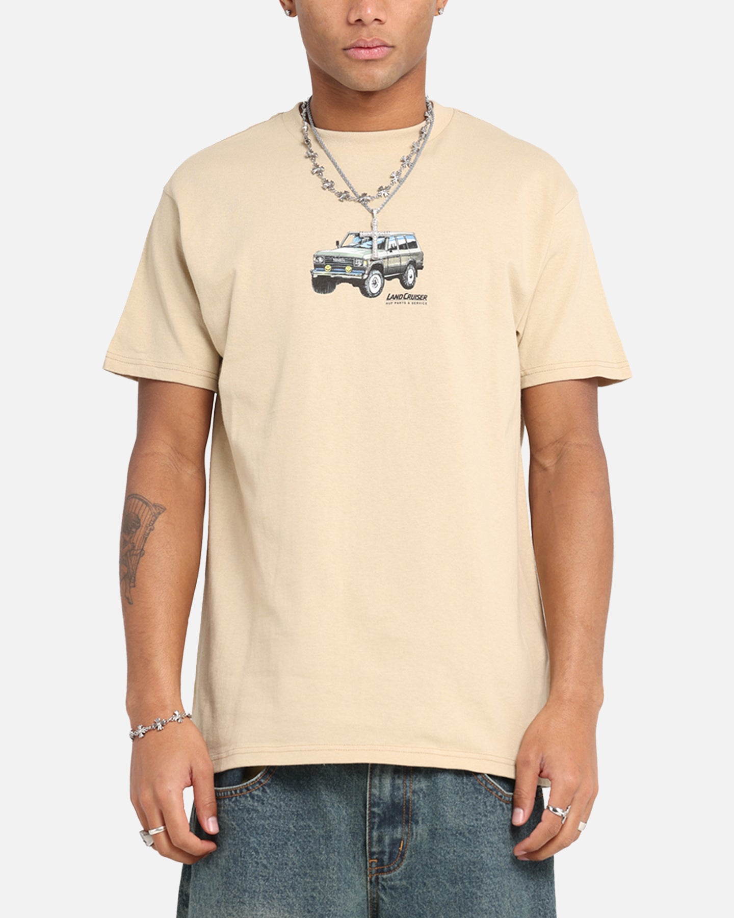 Huf X Toyota Rosetta T-Shirt Sand、mySite、zt4zffjzw