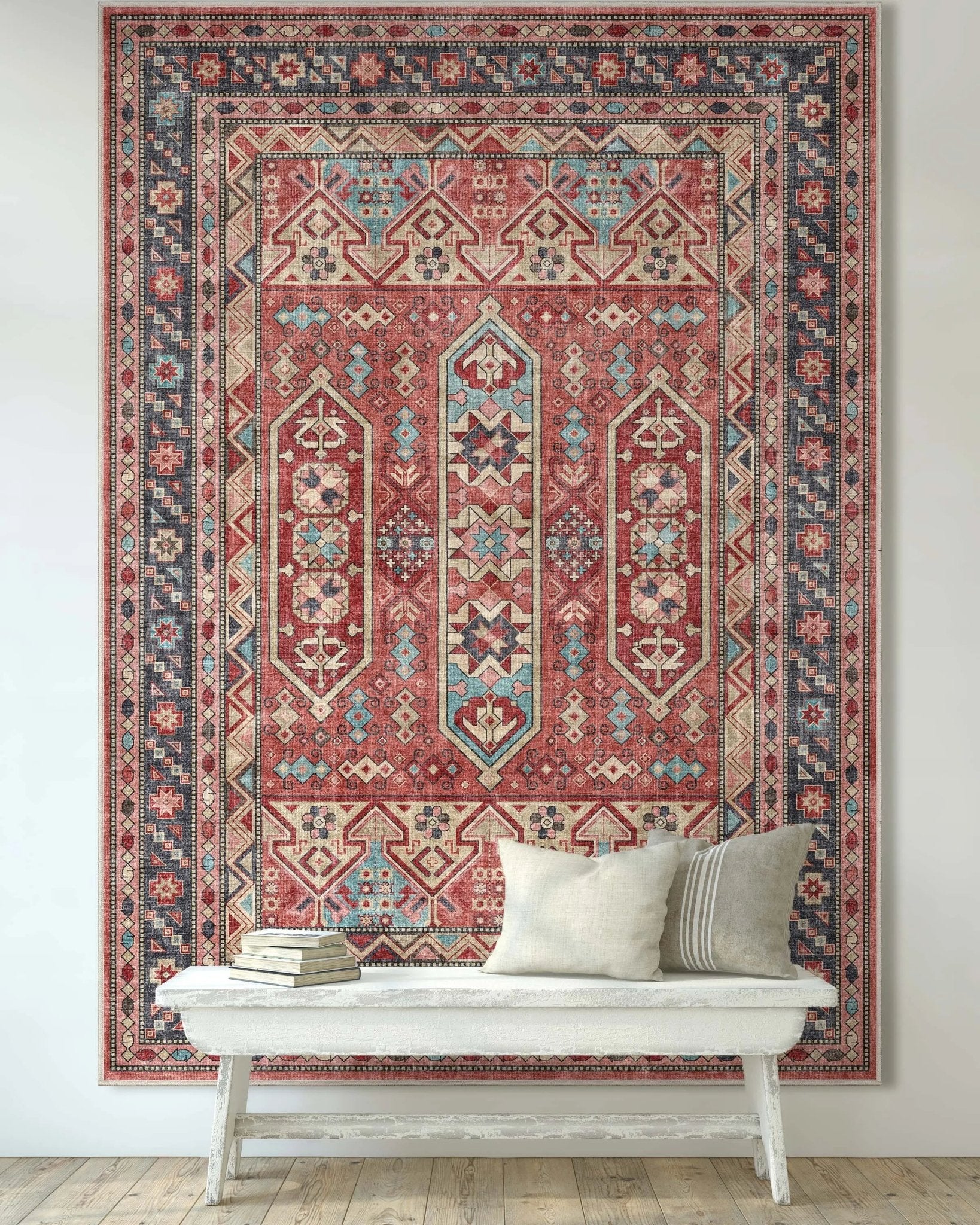 Praha Vintage Global Tribal Flat-Weave Rug、mySite、gigharbornorthrealestate