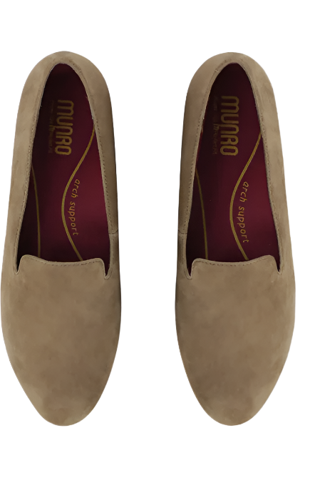  Munro Women's Elena Flat Loafer - Fawn Suede、mySite、preschool7hills