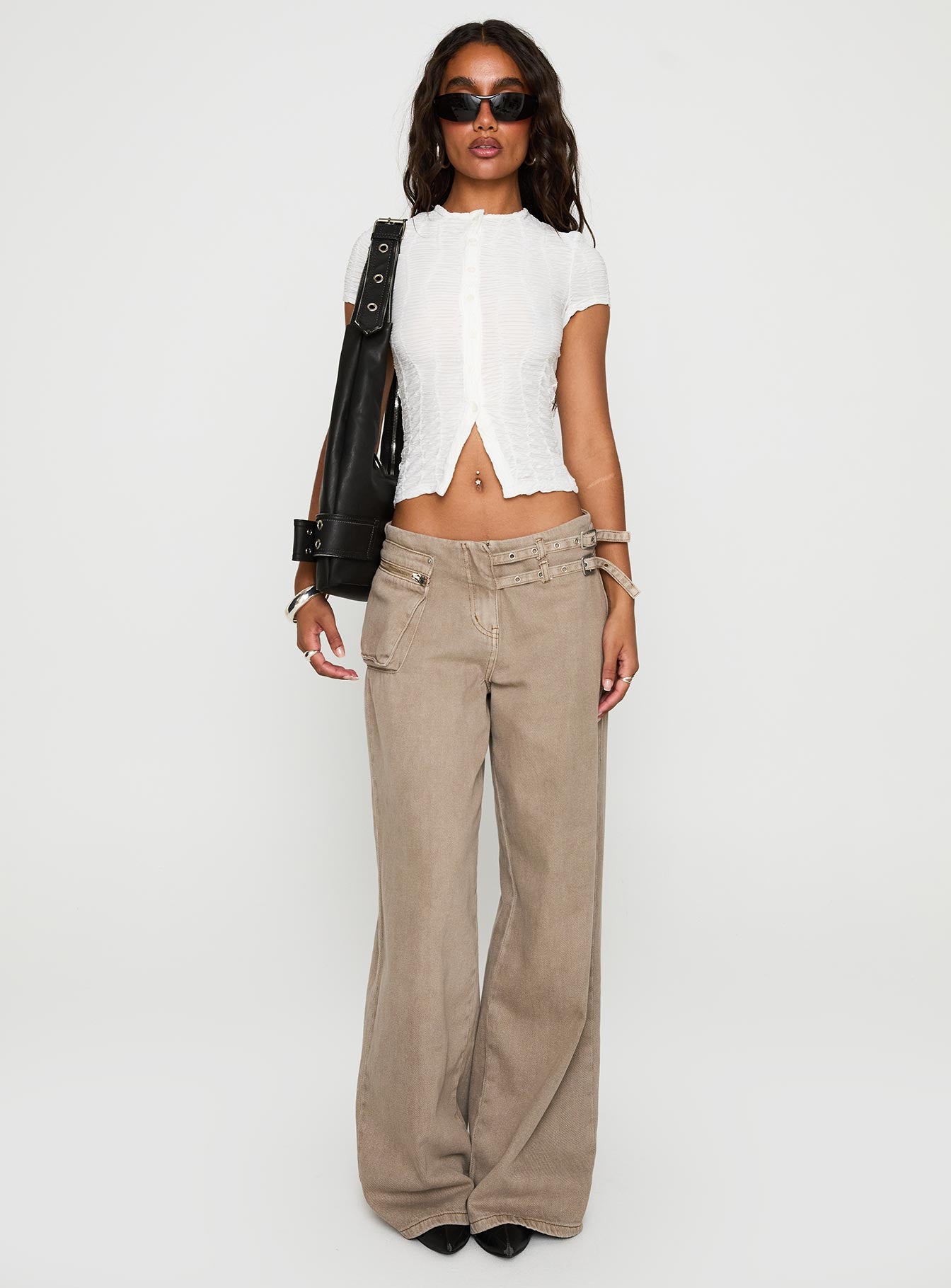 Suzu Textured Top White、mySite、solidvoid