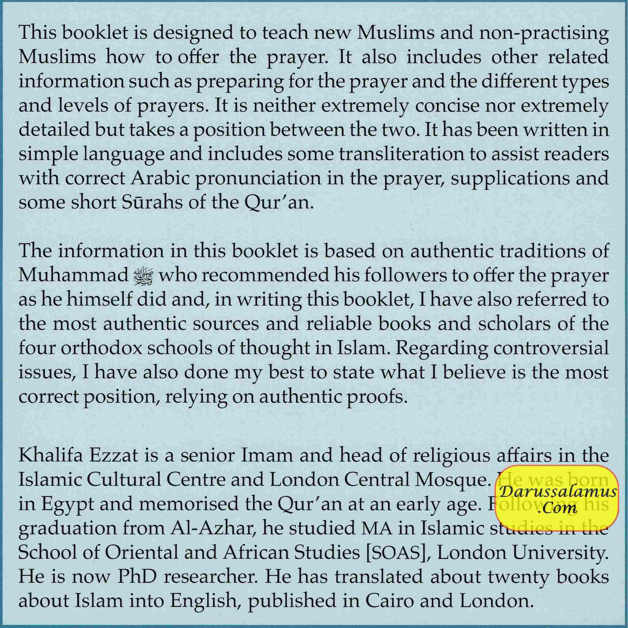 Salah-A Guide To Pray in Islam By Khalifa Ezzat、mySite、topwebapps