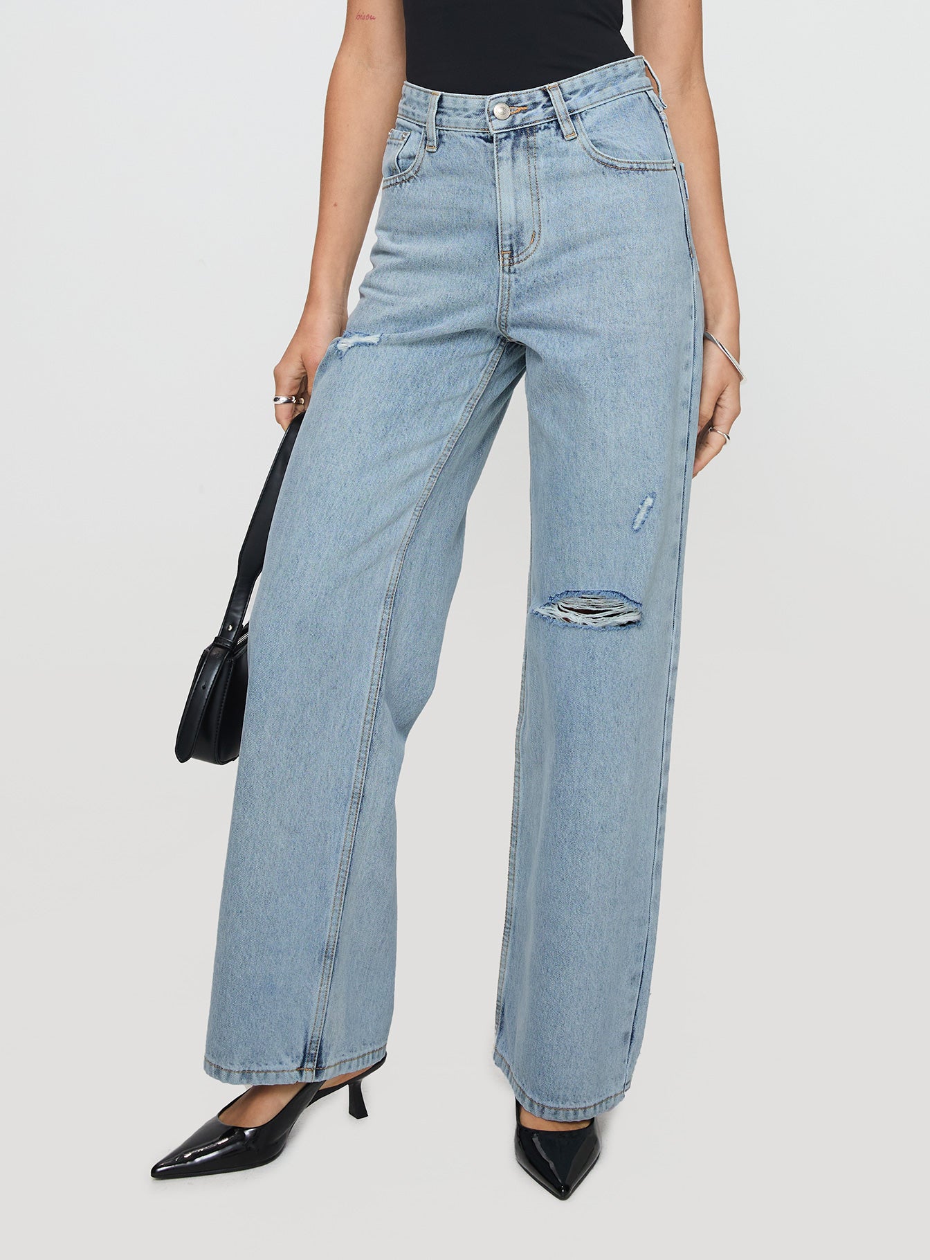 Beetle Ripped Jeans Light Wash、mySite、solidvoid