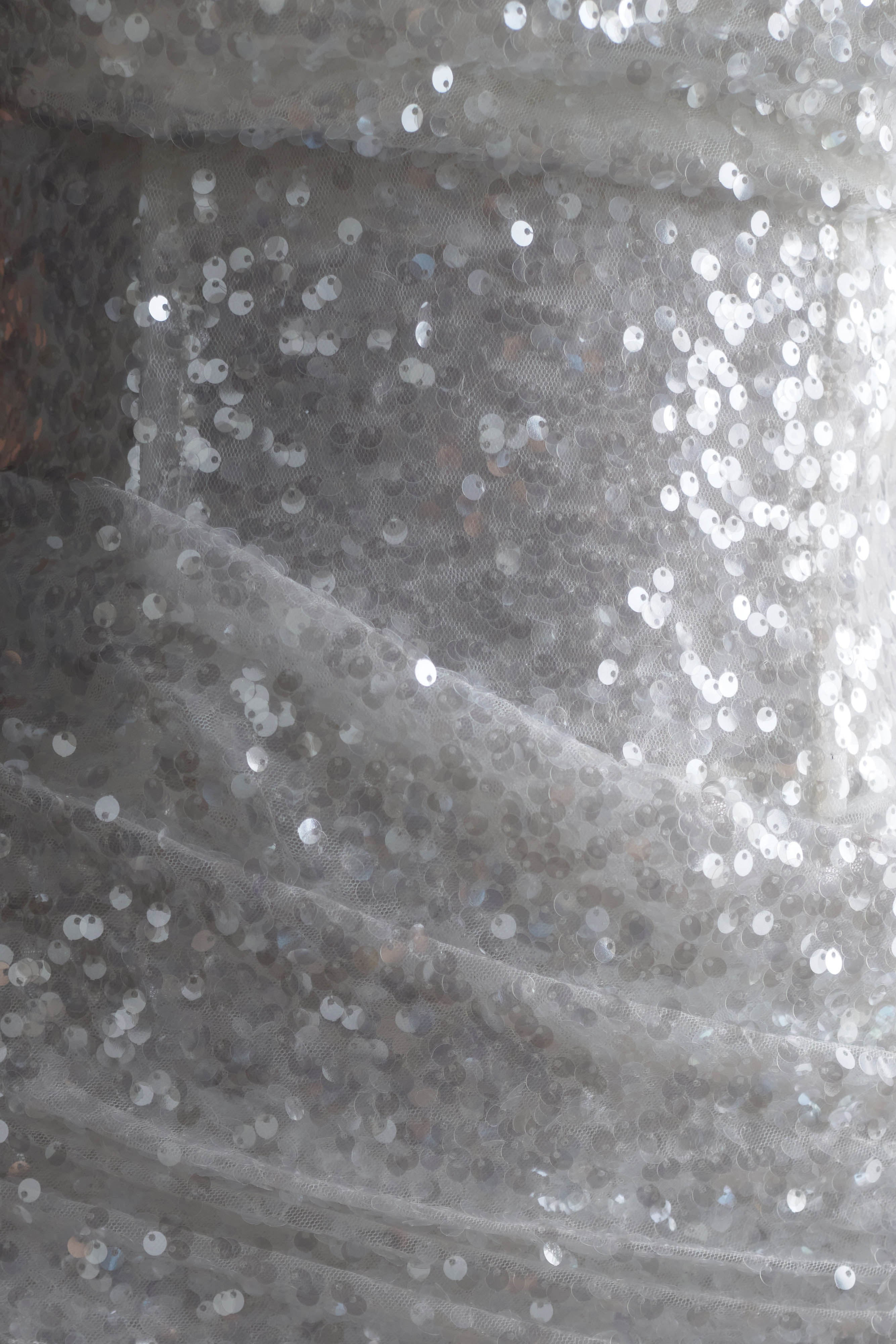 Nala Strapless Sequin Mini Dress - White、mySite、solidvoid