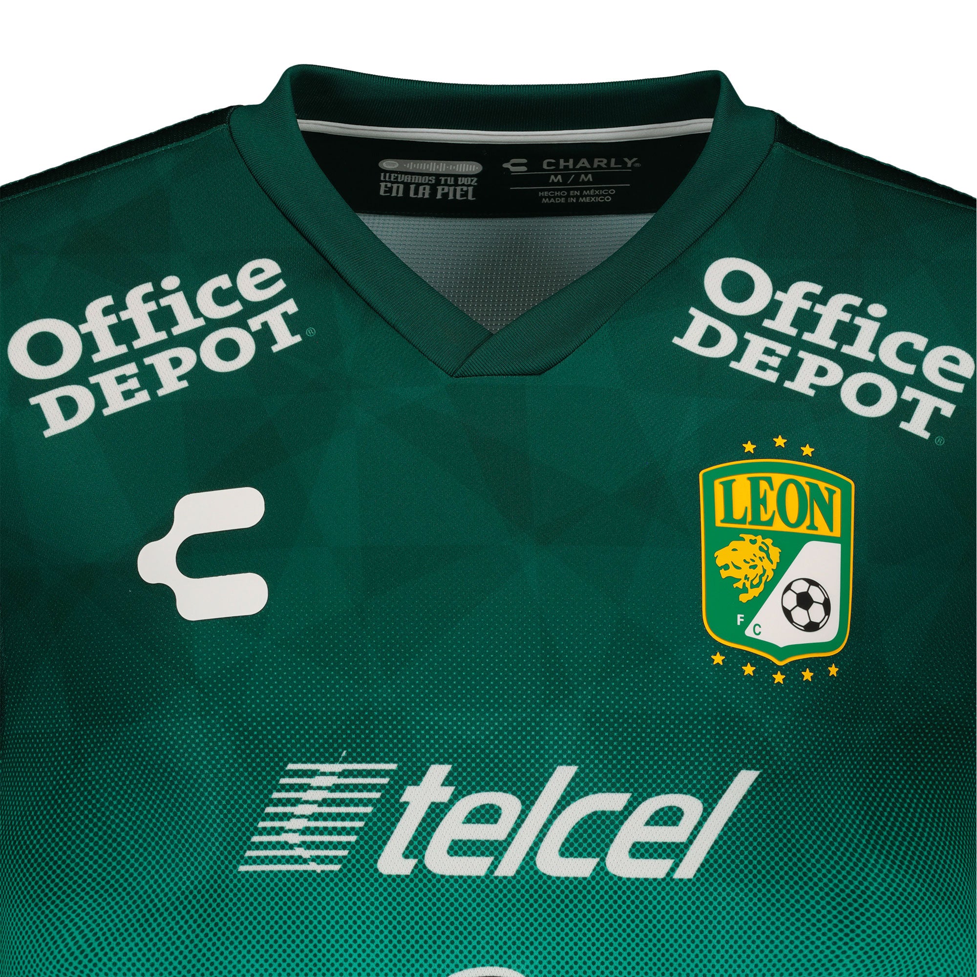 Charly Men's León 2021/22 Authentic Home Jersey Green/White、mySite、bottomscart