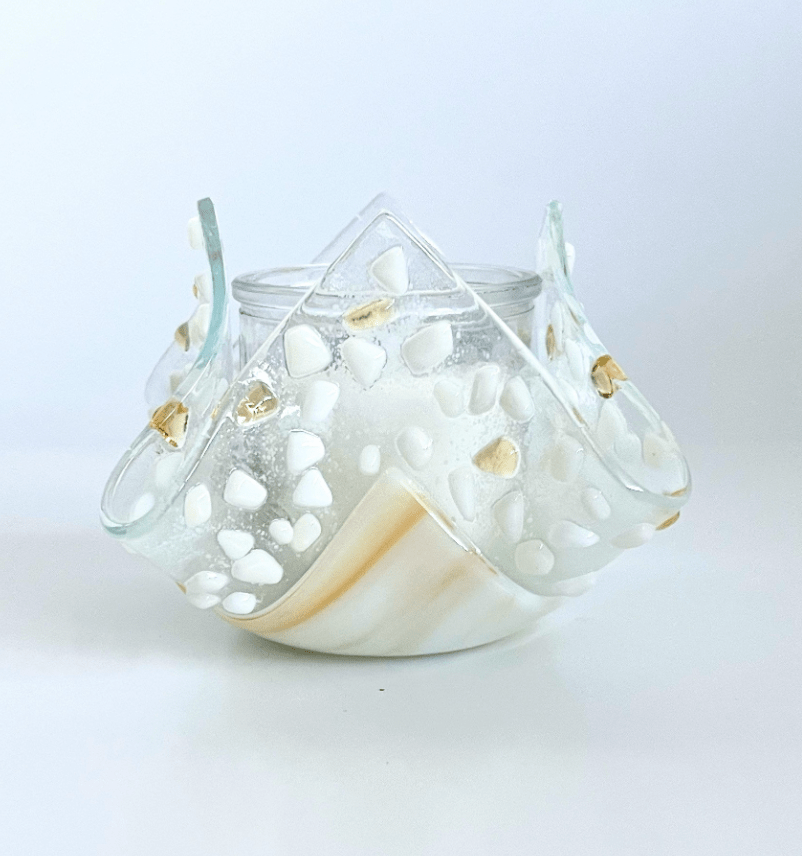 Yahrzeit Candle Holder - White and Gold、mySite、topwebapps