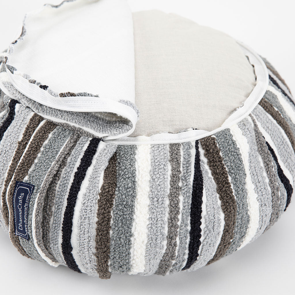 Textured Stripe Buckwheat Hull Zafu - COVER ONLY、mySite、topwebapps