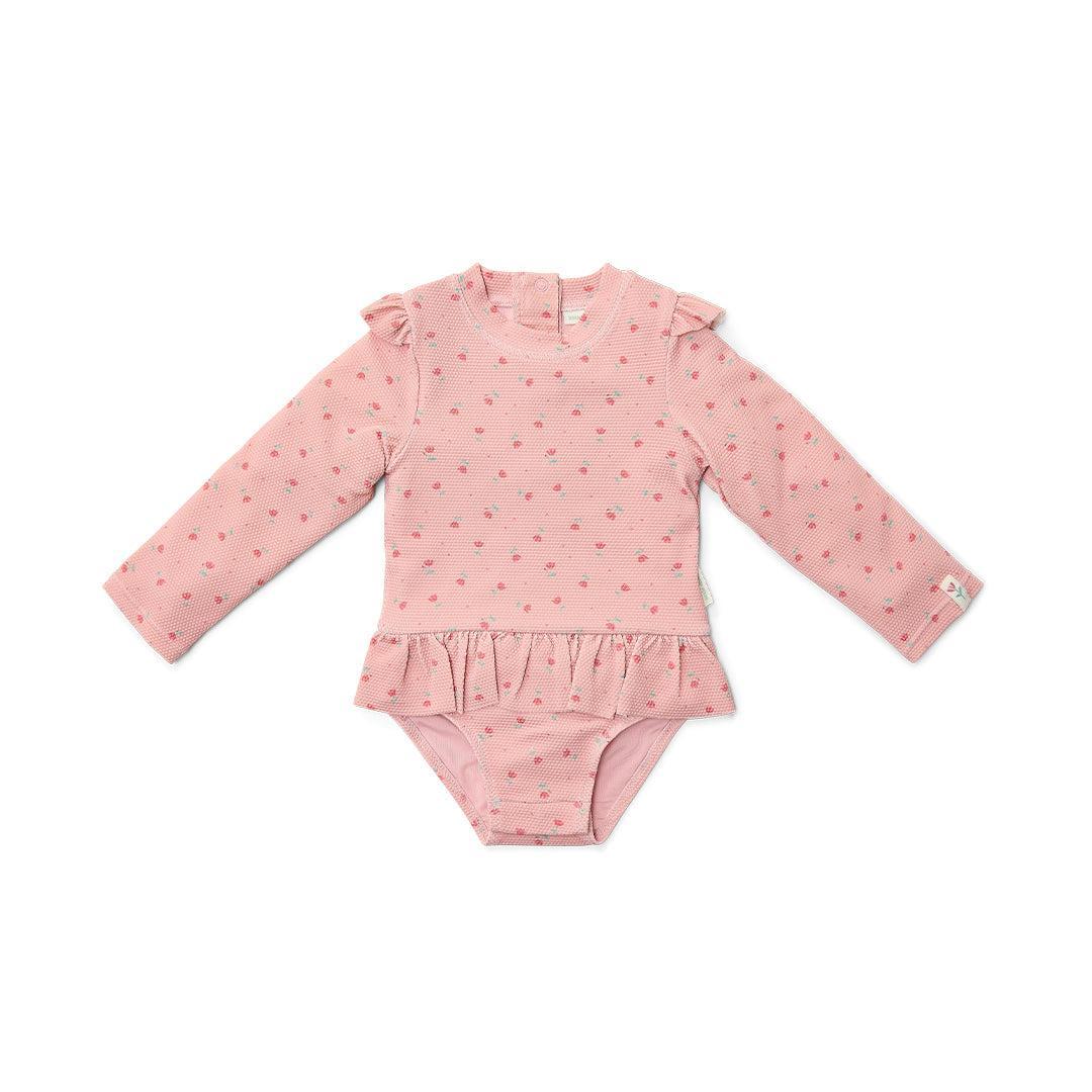  Little Dutch Bathing Suit Long Sleeves - Sunny Flowers Blush、mySite、merchandisen