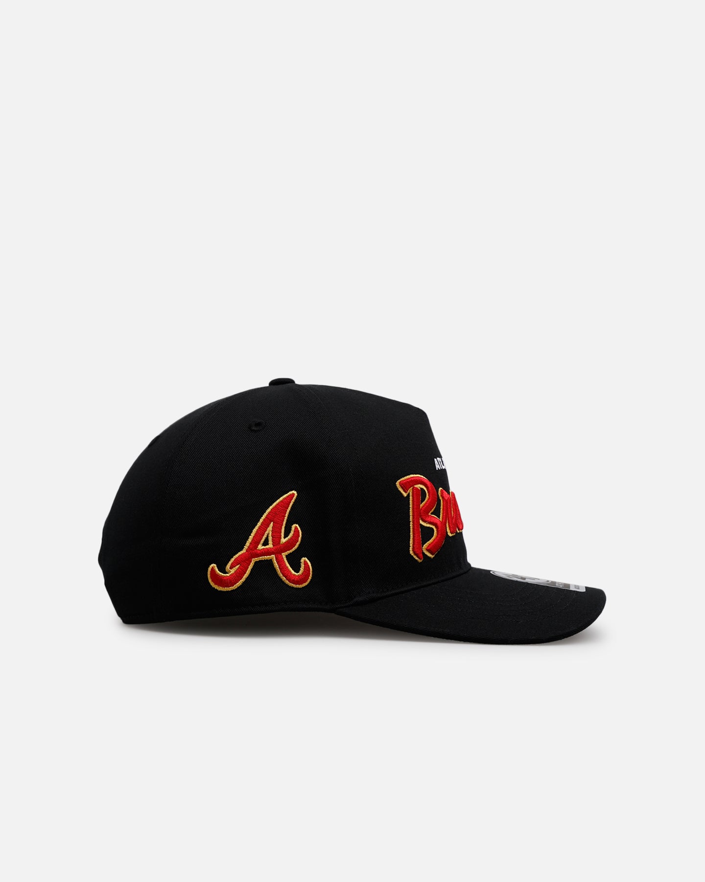 47 Brand Atlanta Braves 'Black Dome Script' 47 Hitch Snapback Black、mySite、zt4zffjzw