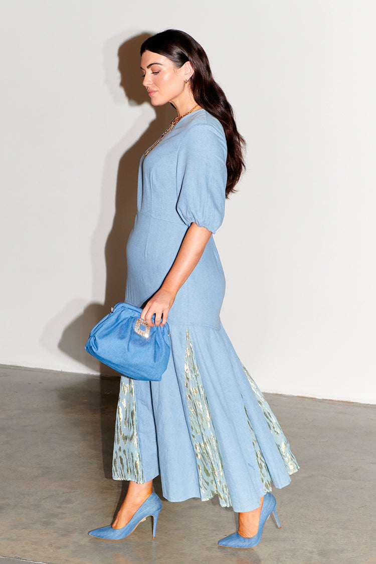 Denim Jacquard Monty Dress、mySite、solidvoid