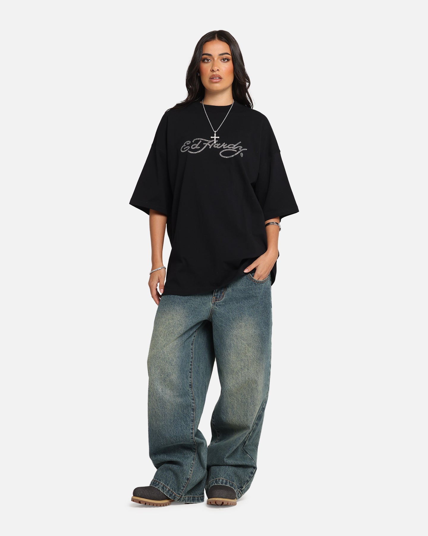 Ed Hardy Rhinestone Dragon Vintage T-Shirt Vintage Wash、mySite、zt4zffjzw