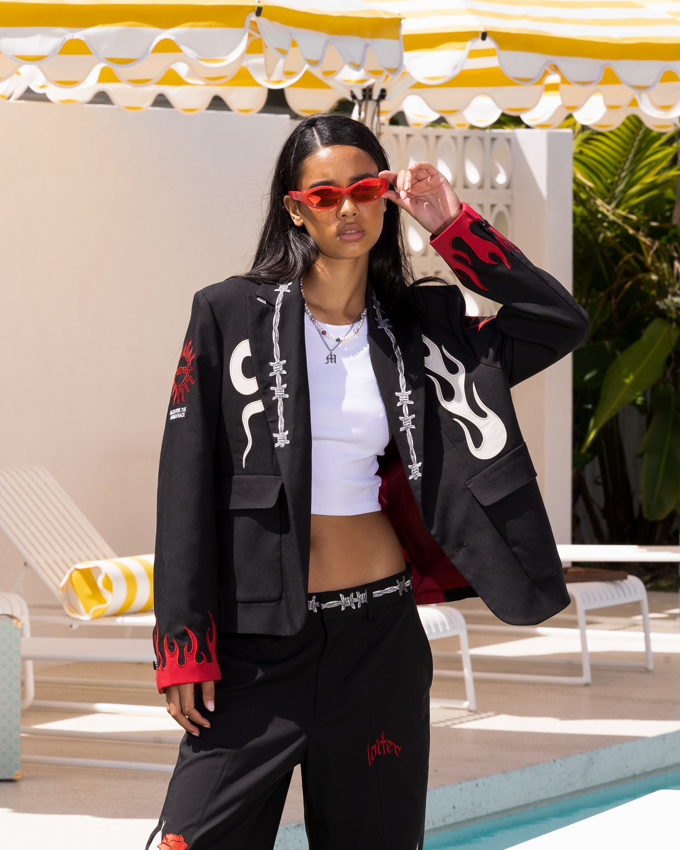 Loiter Western Blazer Jacket Black、mySite、zt4zffjzw