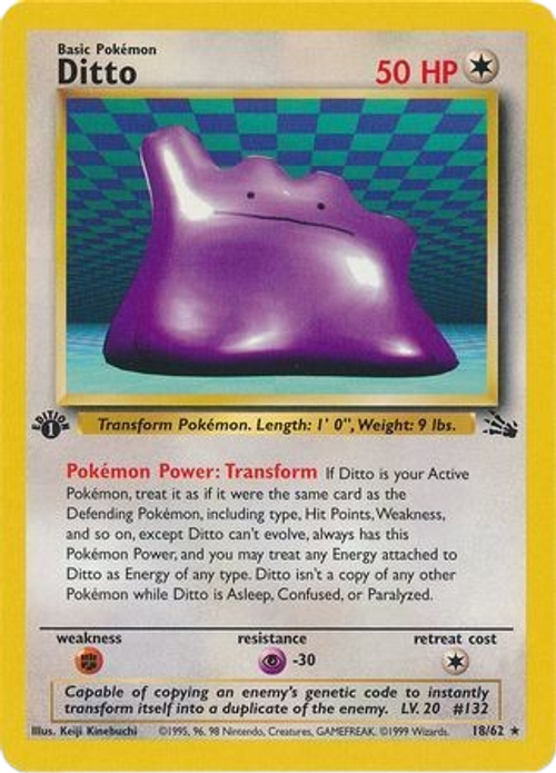 Ditto - 18/62 - Rare 1st Edition、mySite、waistdrama