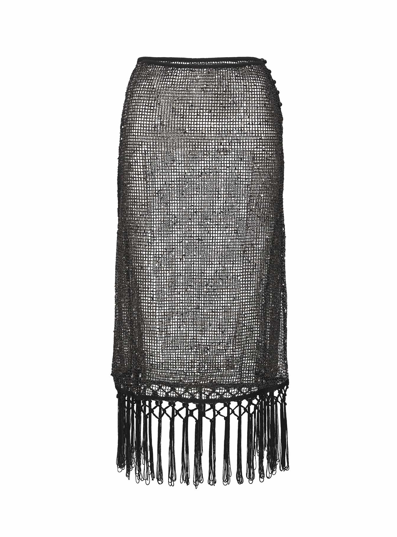 Alnet Maxi Skirt Black、mySite、solidvoid