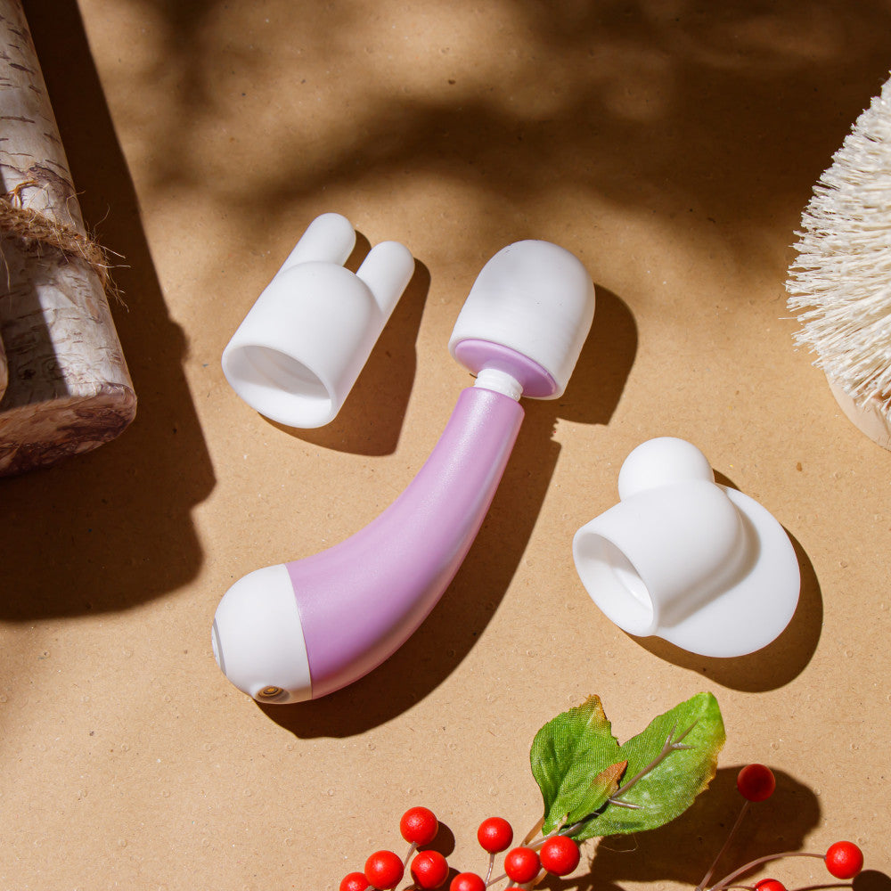 Noje By Blush® | Delite Wisteria 10 Function Vibrating Massage Wand Kit、mySite、bottomscart
