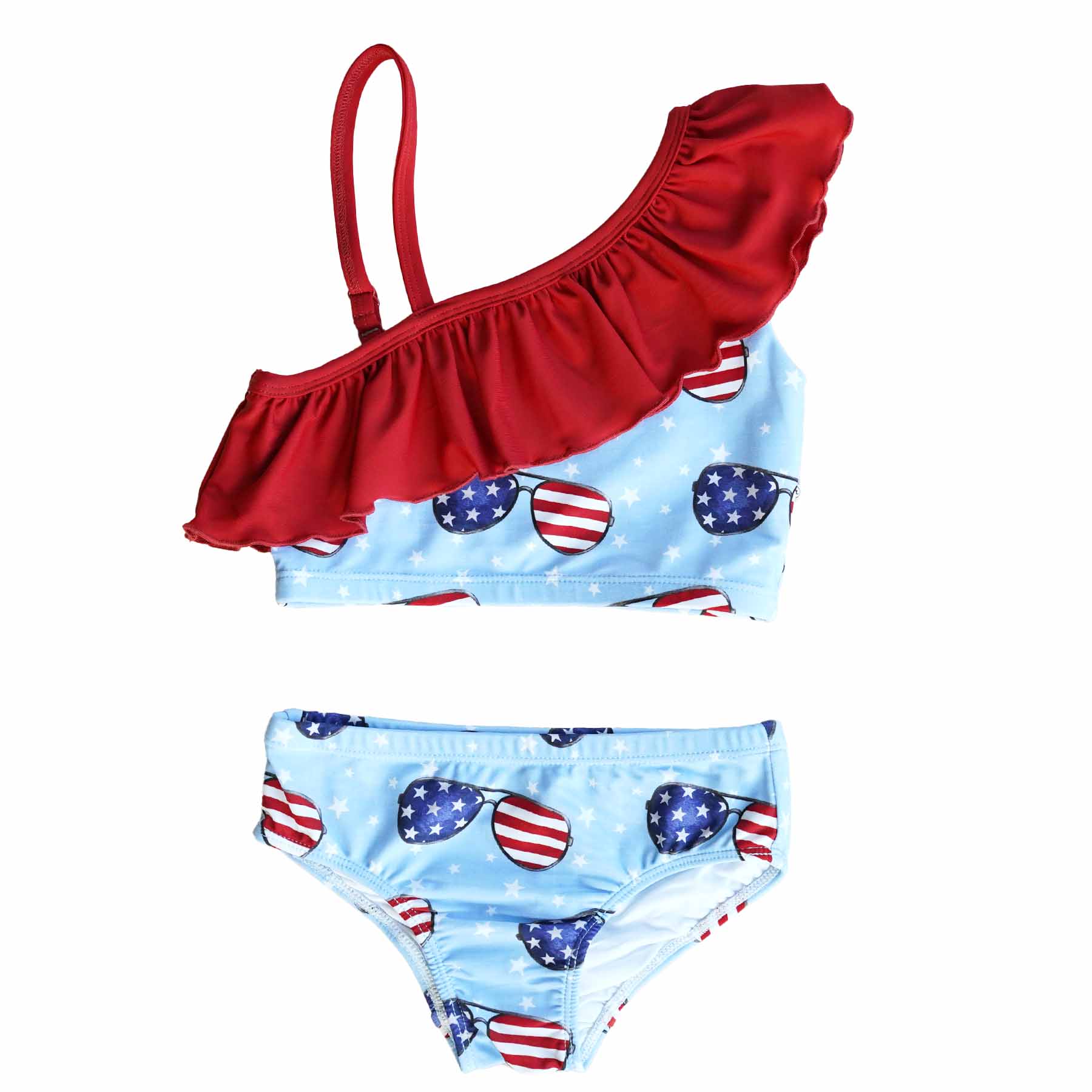  One Shoulder Ruffle Bikini | All Prints、mySite、layawaytickets