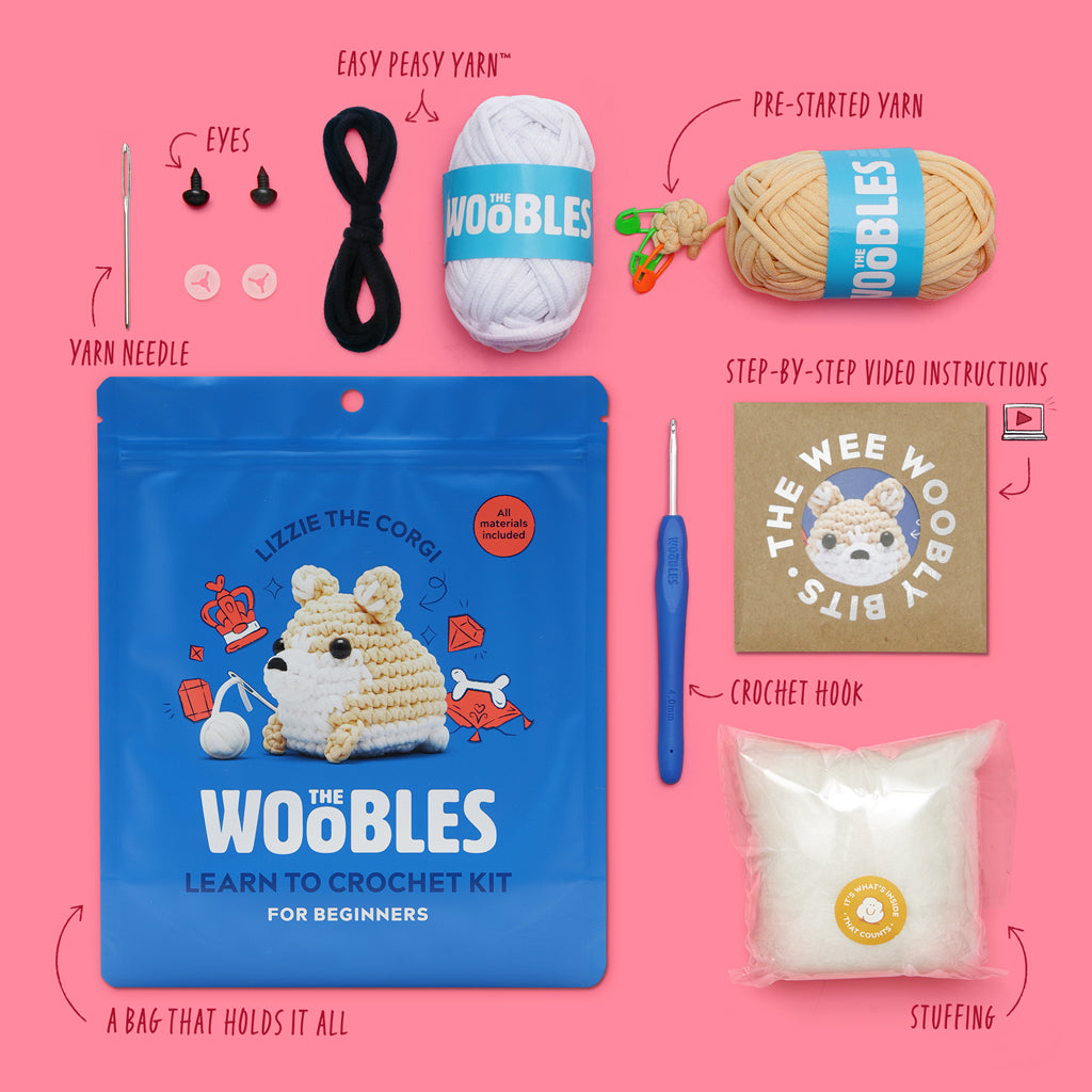 Lizzie the Corgi Crochet Kit、mySite、lovesweatpilates