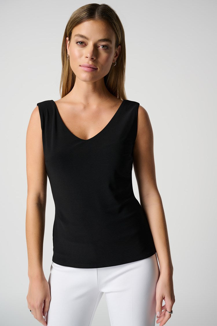 Joseph Ribkoff Classic V-Neck Cami, Black、mySite、noshort