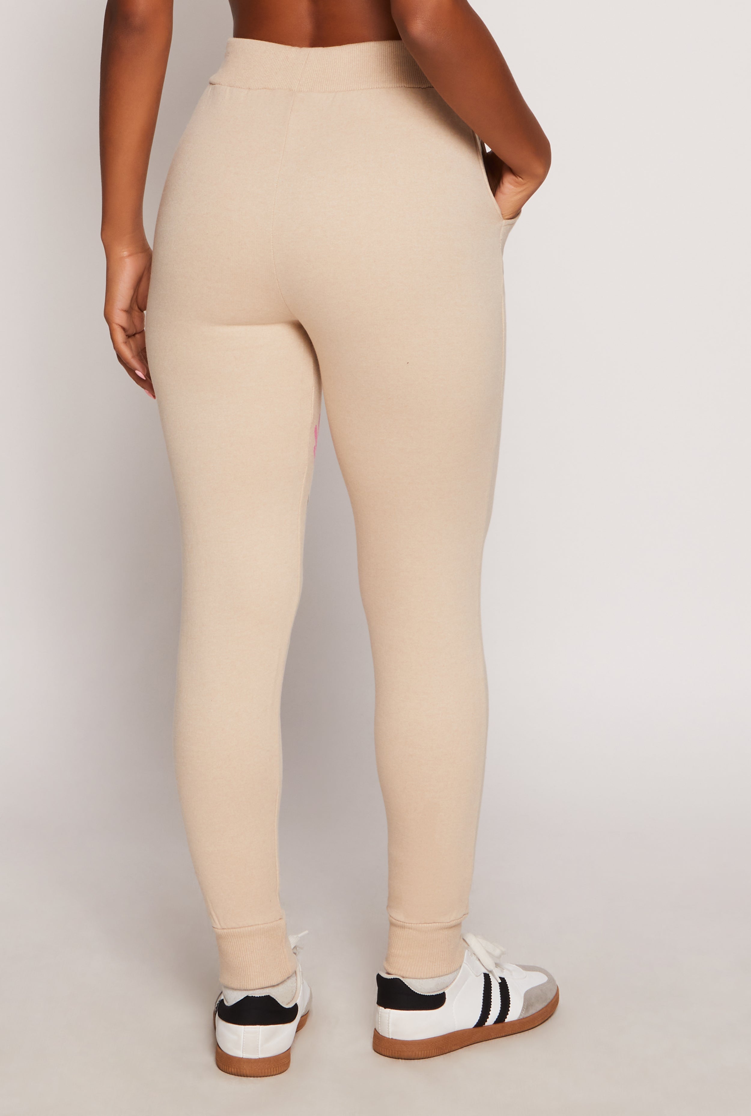 Graphic Print Drawstring Joggers、mySite、camillekostekn